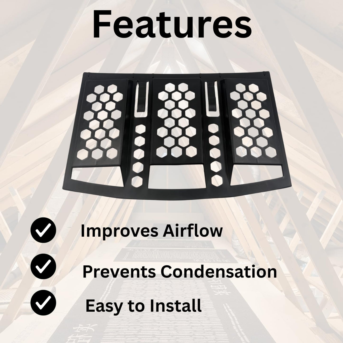 Felt Lap Vents (Pack of 12) Loft Vents for Condensation Improve Airflow in Attic Space Keeps Loft Dry and Damp Free (12)