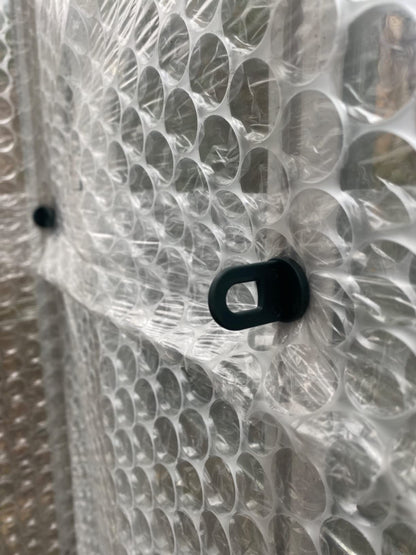 Green House Twist Clips [100 Pack] for Inside Greenhouses for Hanging Anchors from Glazing bar Channels or Insulation Clips (100)