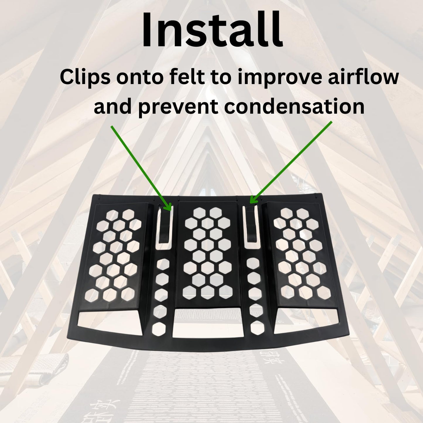 Felt Lap Vents (Pack of 12) Loft Vents for Condensation Improve Airflow in Attic Space Keeps Loft Dry and Damp Free (12)