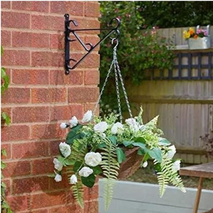 HowseHold Hanging Basket Chains 3 Point (Pack of 4) 14" Inch 36cm Metal Replacement Chain For Hanging Basket Bird Feeder Flower pots and Ornaments