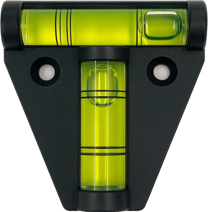 Caravan Spirit Level - 2 Way Bubble Leveling Device for Camping, Motorhomes, Campervans, Trailers & RVs – Easy Mounting Accessory for Accurate Leveling