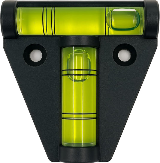Caravan Spirit Level - 2 Way Bubble Leveling Device for Camping, Motorhomes, Campervans, Trailers & RVs – Easy Mounting Accessory for Accurate Leveling
