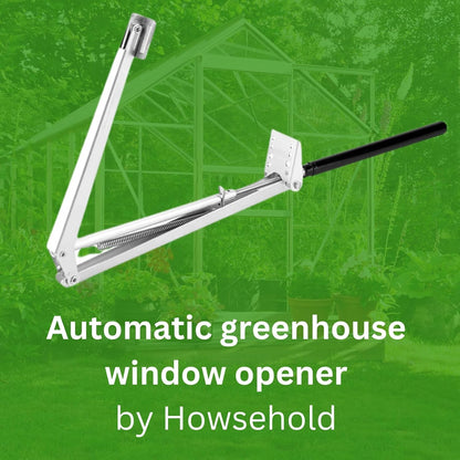 Automatic Greenhouse Window Opener 7kg Lifting Force 10-37°C Heat-Sensitive Solar Powered Auto Roof Vent for Greenhouse Temperature Control UK
