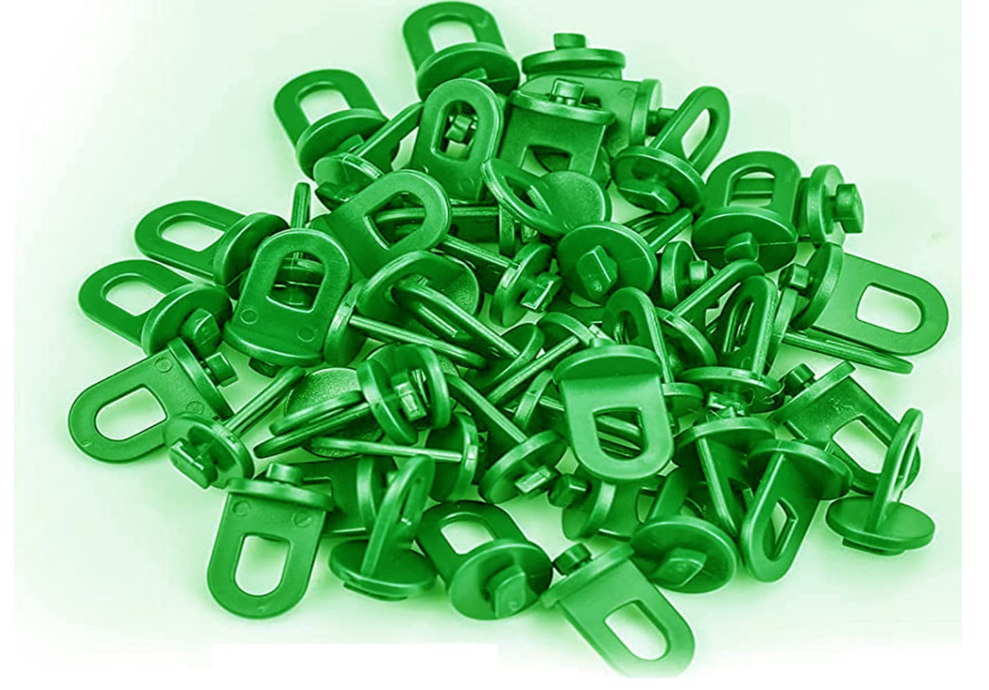 Green House Twist Clips [100 Pack] for Inside Greenhouses for Hanging Anchors from Glazing bar Channels or Insulation Clips (100)