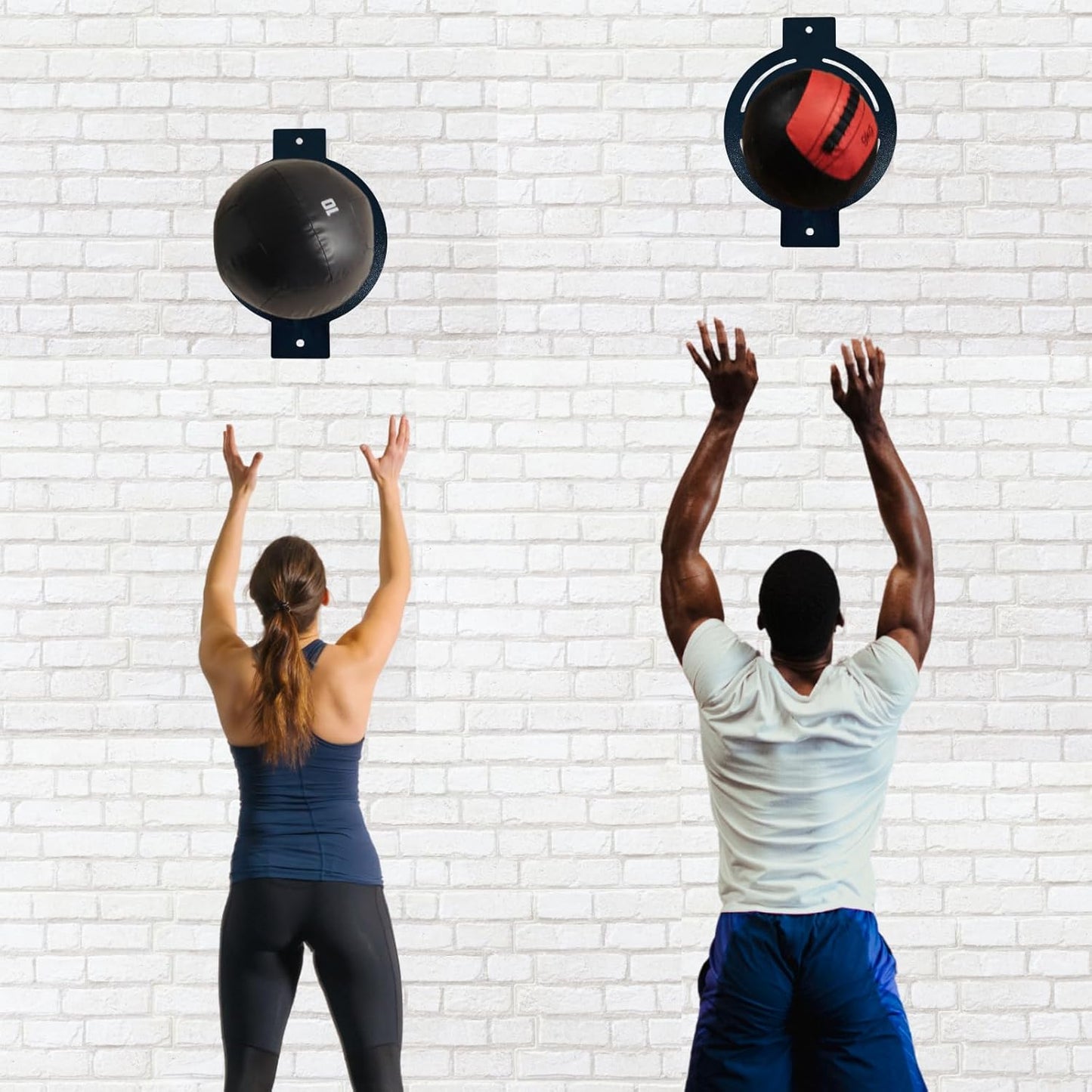 HowseHold Wall Ball Target for Medicine Balls Steel Wall Mounted – 3mm Powder Coated Metal Target with Anchor Bolts – Gym Training Target for Strength, Endurance & Fitness