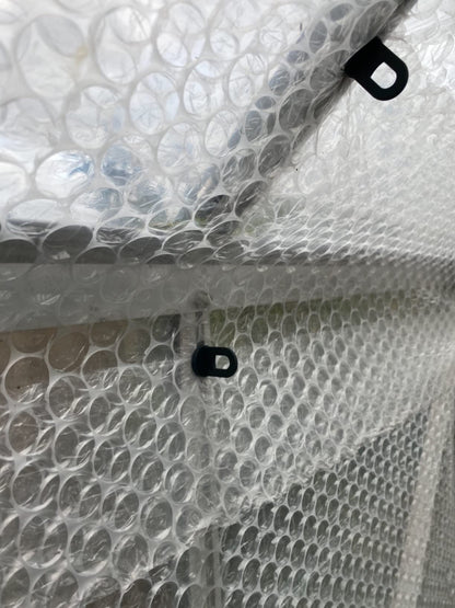 Green House Twist Clips [100 Pack] for Inside Greenhouses for Hanging Anchors from Glazing bar Channels or Insulation Clips (100)