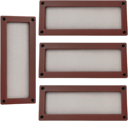 HowseHold Air Brick Mesh Cover (Pack of 4) Pest Proof Stainless Steel Vent Mesh for Rodent, Bird & Insect Protection Fits Standard Air Bricks