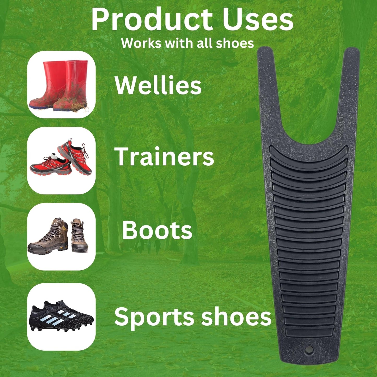 HowseHold Welly Boot Remover Puller and Scraper Boot Puller for Wellies, Walking Boots, Work Boots, Trainers and Football Boots Remover Jack