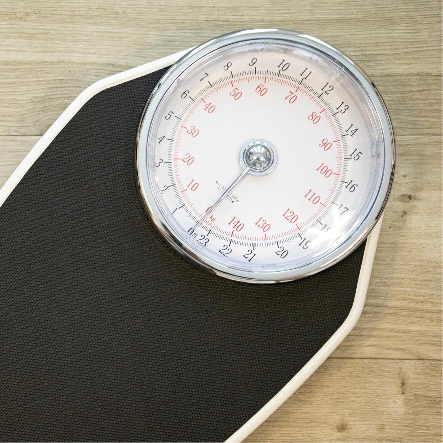 Mechanical Body Weight Scales KG/ST/LB Doctor style Bathroom Scales Large Easy to Read Rotating Dial Stones Kilograms Pounds