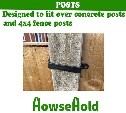 Fence Panel Security Brackets [20 Pack] for Concrete Fence Posts or Wooden 4x4 Posts Prevents Panel Theft and Fence Panels Rattling & Banging in The Wind (20)