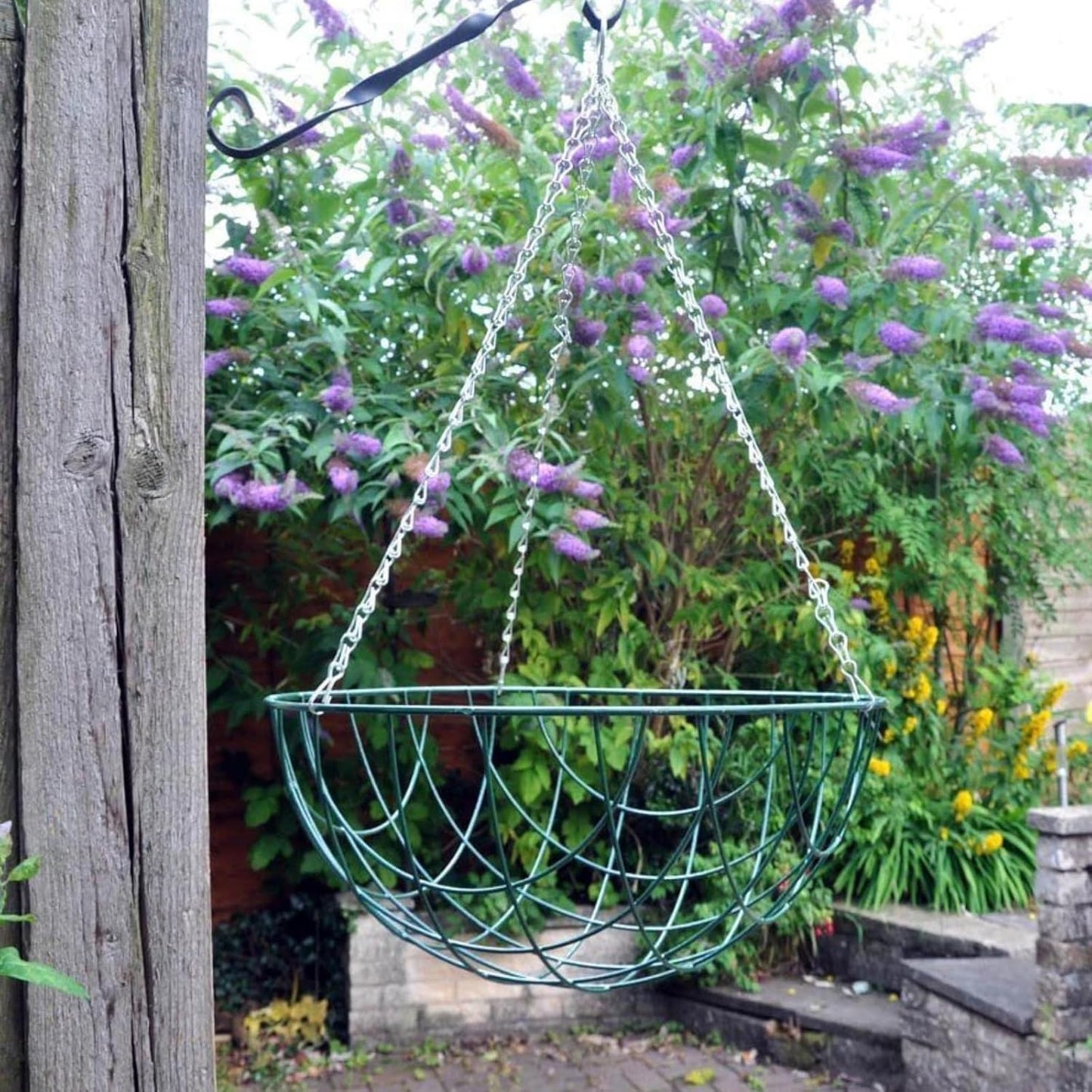 HowseHold Hanging Basket Chains 3 Point (Pack of 4) 14" Inch 36cm Metal Replacement Chain For Hanging Basket Bird Feeder Flower pots and Ornaments