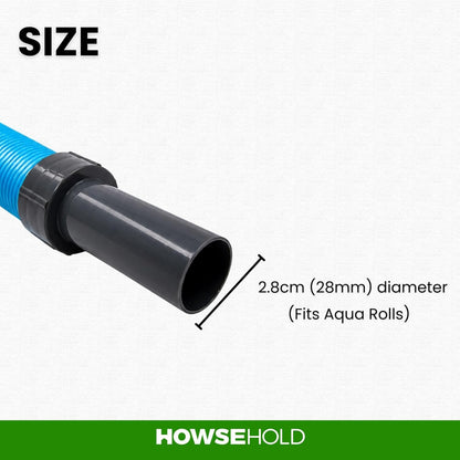 HowseHold Collapsible Fresh Water Hose (1 Meter) Extendable Tap Connector Hose for Filling Water Containers/Aquaroll Perfect for Caravan Motorhomes and Camping