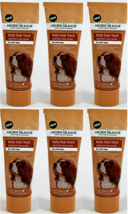 6 x 75g Arden Grange Liver Paste Dog Treat