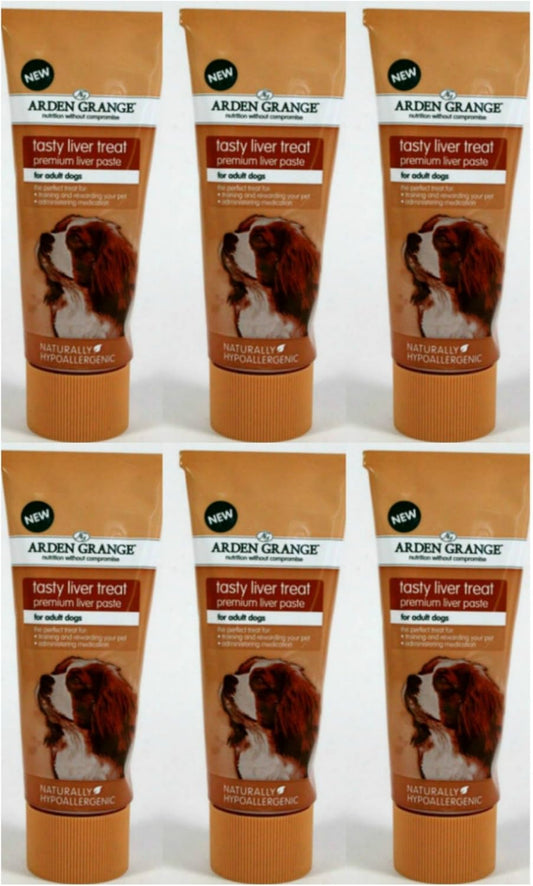 6 x 75g Arden Grange Liver Paste Dog Treat