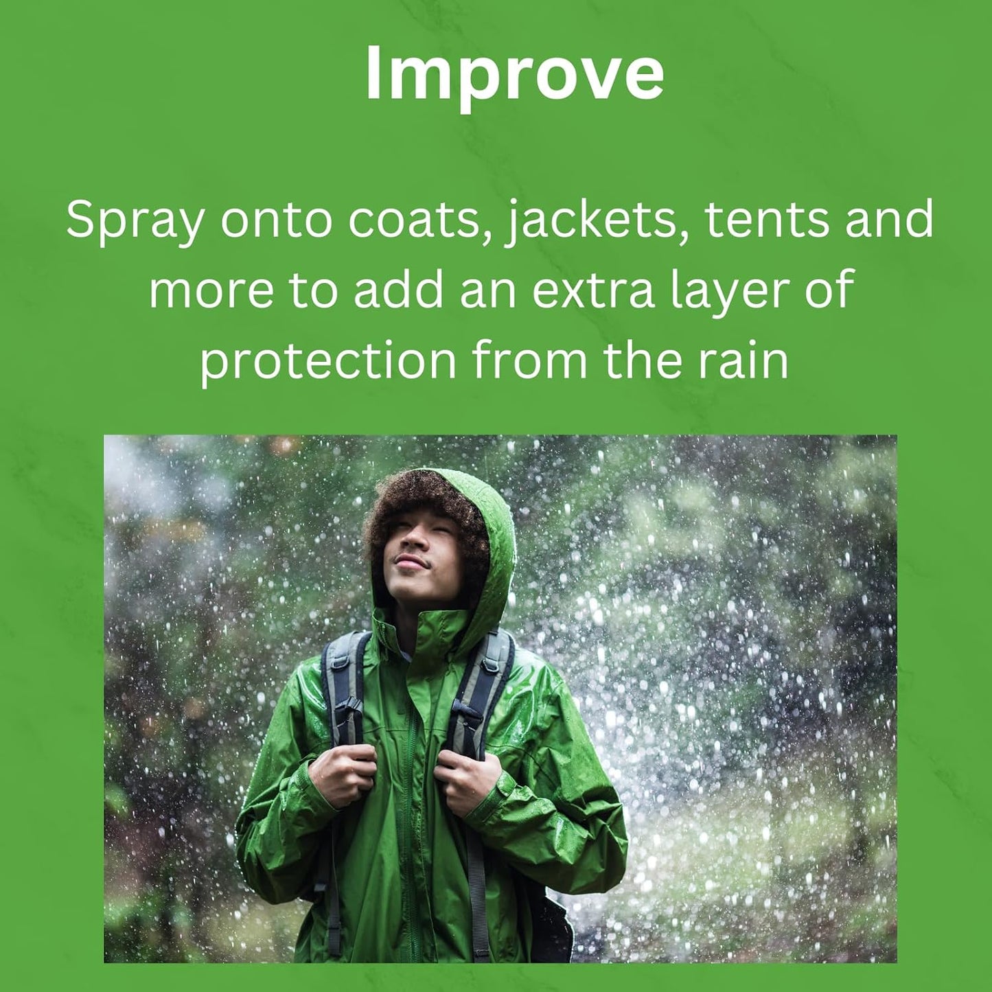 Waterproof Fabric and Shoe Protector Spray 500ml for Suede, Leather, Nubuck & Canvas - Waterproofing Spray for Outdoor Clothing - Long-Lasting Rain Stain & Water Repellent Formula Nano Protect