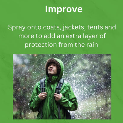 Waterproof Fabric and Shoe Protector Spray 500ml for Suede, Leather, Nubuck & Canvas - Waterproofing Spray for Outdoor Clothing - Long-Lasting Rain Stain & Water Repellent Formula Nano Protect