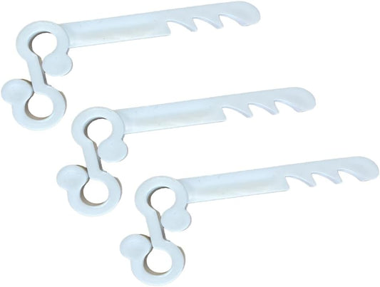 Gutter Brush Clips White [30 Pack] Keeps Gutter Brush/Gutter Mesh Guards in Place