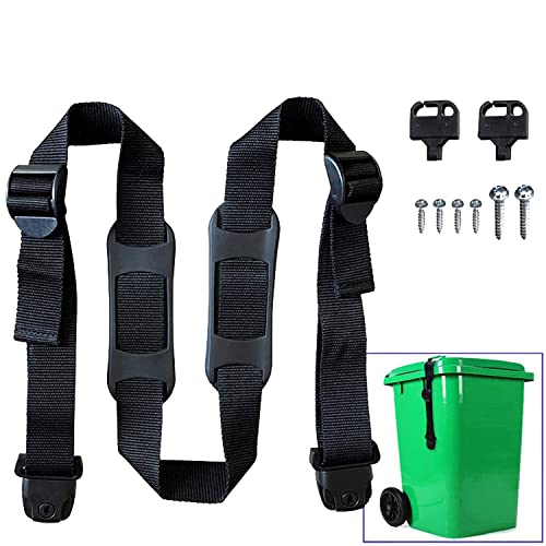 Wheelie Bin Lid Lock Strap - 1 PACK - Stop Identity Theft, Secure Your ...