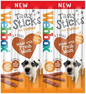 Webbox Dogs Delight Turkey Meaty Sticks Dog Treat 72 STICKS TOTAL