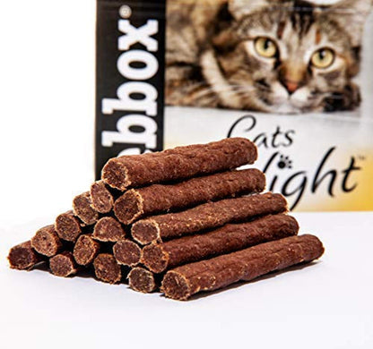 Webbox Cat Delight Treat Sticks Mini Mix Assorted Chews  Healthy Natural Pet Food Snack for Kitten Wellness, 16 Dry Sticks (Pack of 10)